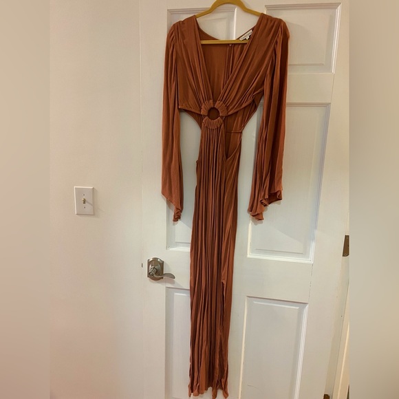 KEHLANI CUT-OUT DRESS from Kadimah (Terracotta) Sz S - Picture 7 of 7